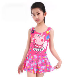 Solid Color Korean Version Of The New Spring Children's Split Skirt Swimwear Baby Girls Swimsuit