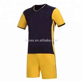Custom your own team new design black yellow soccer jersey