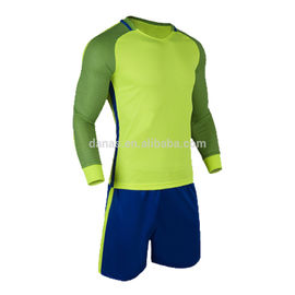 Polyester cheap plain soccer jersey long sleeve uniforms