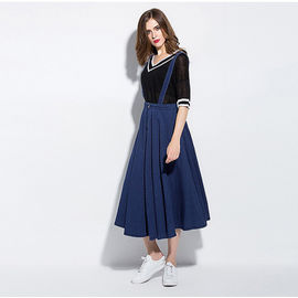 Stunning modern style bandage long length denim skirts
