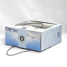 Square Cardboard Recycled Paper Gift Boxes with PCV Window for Milk Powder Toy Packaging