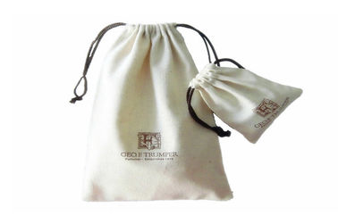 Promotional Small Jute Drawstring Pouch Bags Eco Friendly , 15x24cm 9.5x12cm