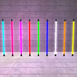 Pink / Orange / Purple Straight Water Resistant Neon Fluorescent Light Tubes 220V ~ 240V