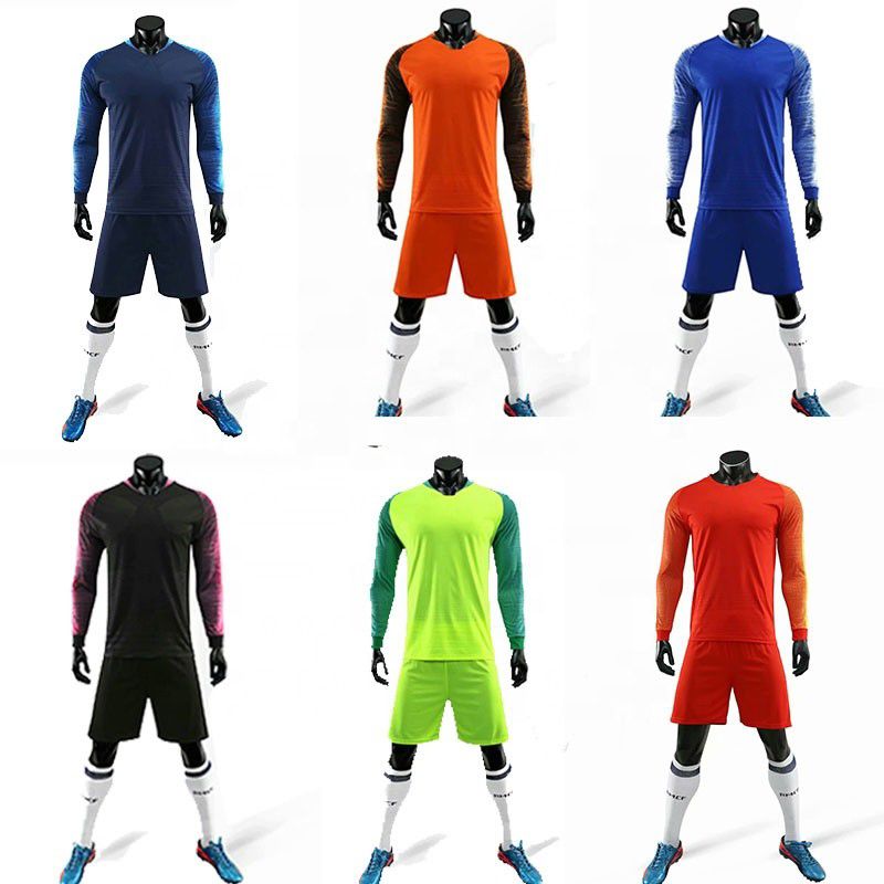 2019 Cheap New Design Custom Sports Fitness Wholesale Long Sleeve Soccer Jersey