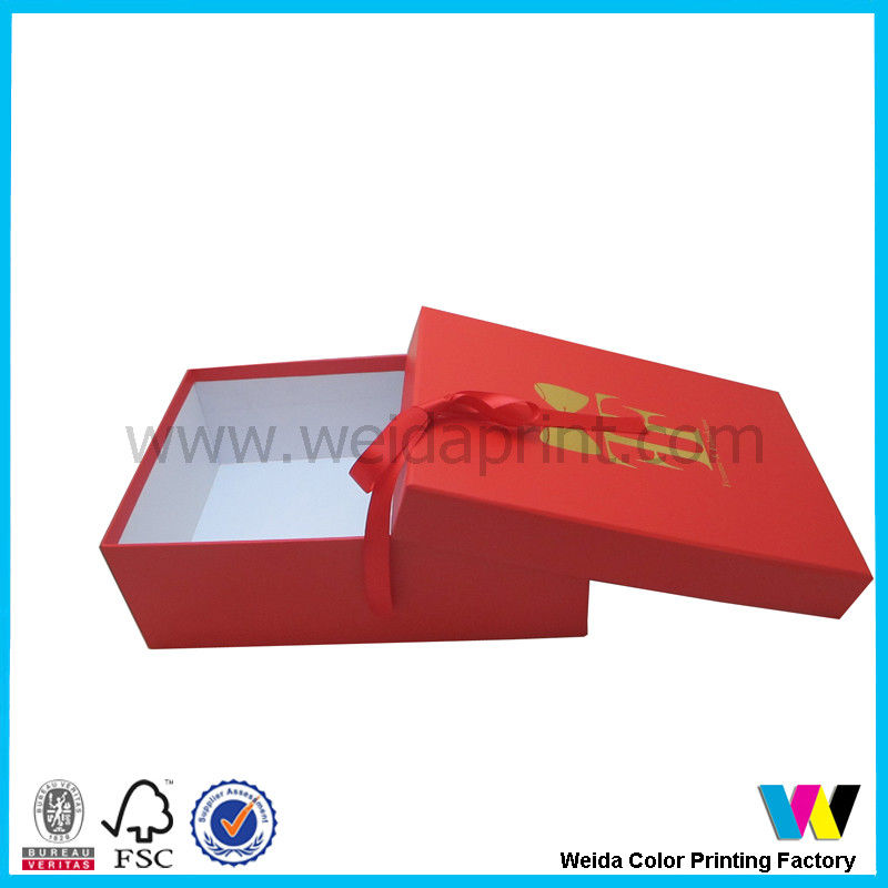 Red Wedding Paper Packaging Boxes