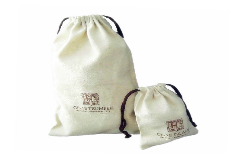 Promotional Small Jute Drawstring Pouch Bags Eco Friendly , 15x24cm 9.5x12cm